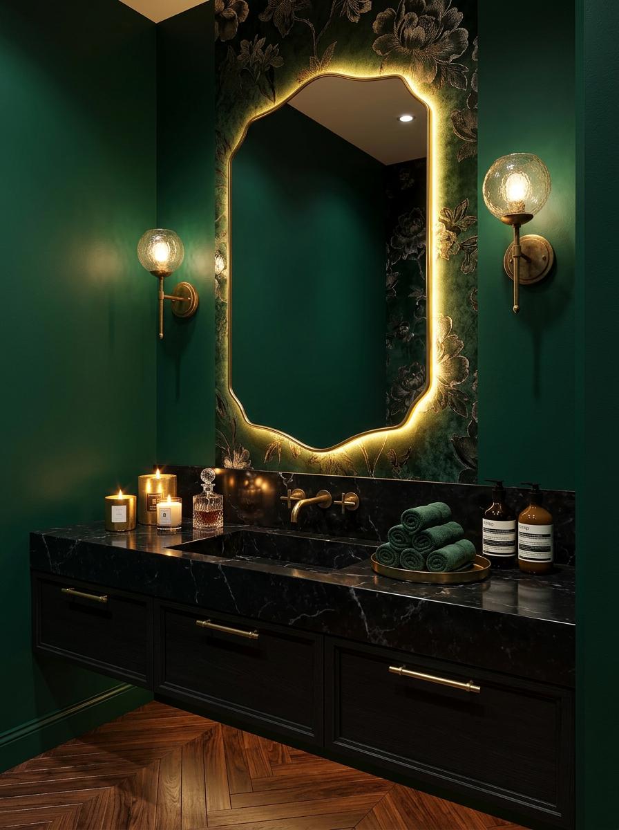 Зеркало Щит — Powder room
